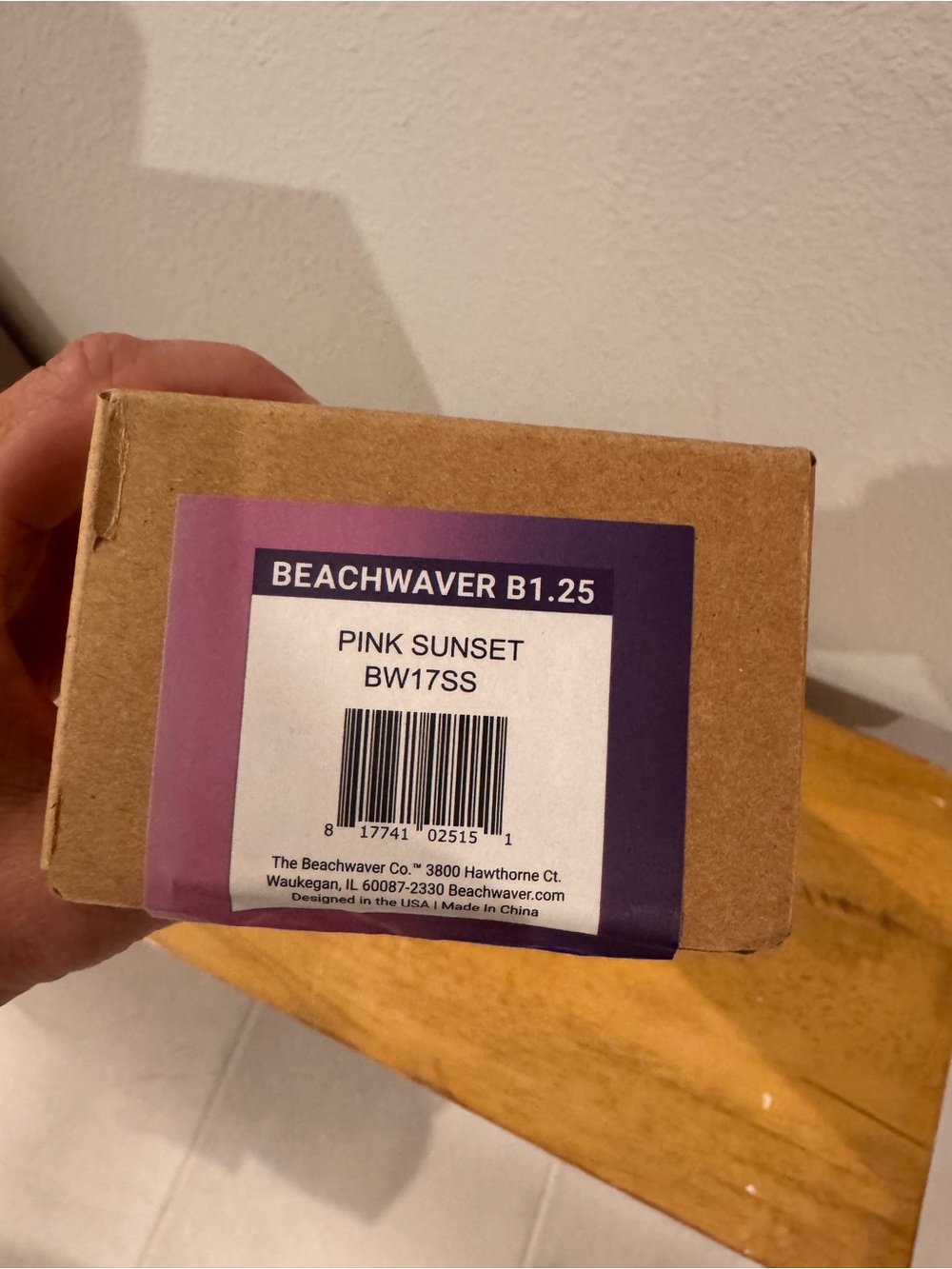 Beachwaver B1.25 Pink Sunset - Styling Iron Box